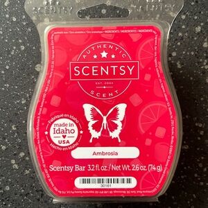 Brand new Ambrosia Scentsy bar. Rare discontinued scent.